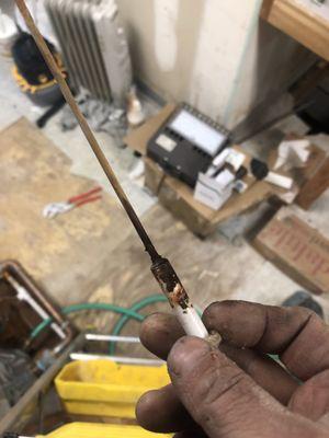 Unmaintained sensors in failed commercial system.