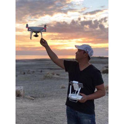 Droning at sunset with the DJI Phantom 4