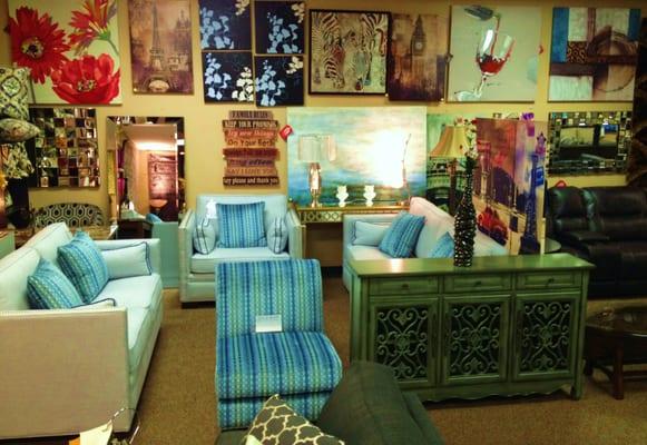 we offer a large selection of home furnishings.