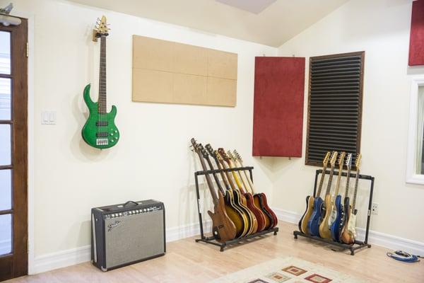 More guitars at Ladera Studios - live music recording studio
