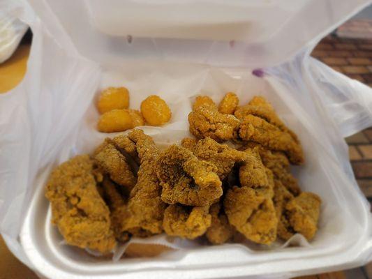 Catfish Nuggets and Sweet Corn Nuggets