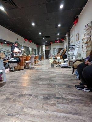 The set up. Plenty of space