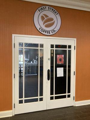 hotel conference center entrance