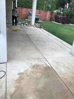 Pacific Palisades. Demo And Pavers Install.