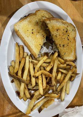 The Philly Cheese with French Fries