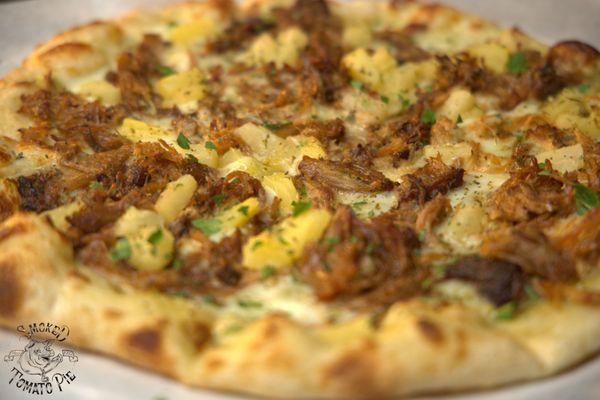 Our PPP pizza, Pork Pineapple & peppers!