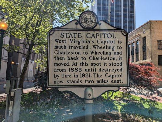 State Capitol Historical Marker, Charleston