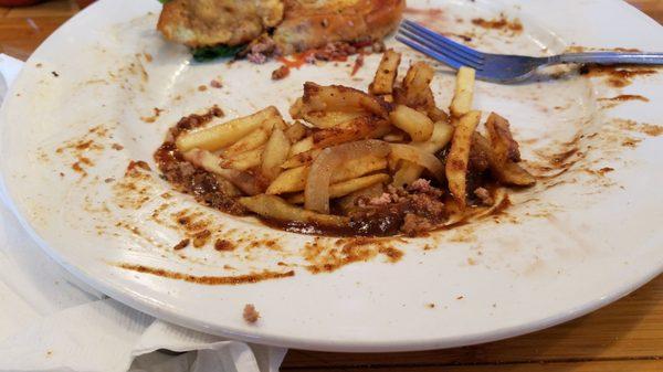 Almost done the fat ricky burger.