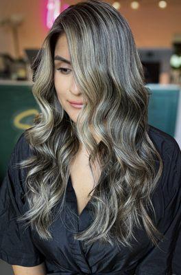 I did a color correction balayage on my client