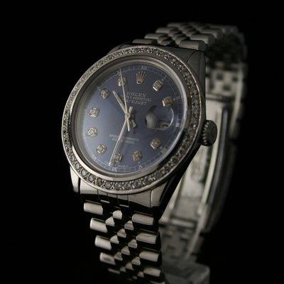 We can add diamonds to the dial, bezel, and bracelet of any watch