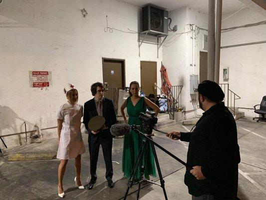 Another photo from our Reel Shoot Night at Screen Actors System where we write our own scenes and monologues based on the assignment given