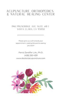 We've moved to a new office: 1961 Pruneridge Ave. Suite #B-1, Santa Clara, CA 95050