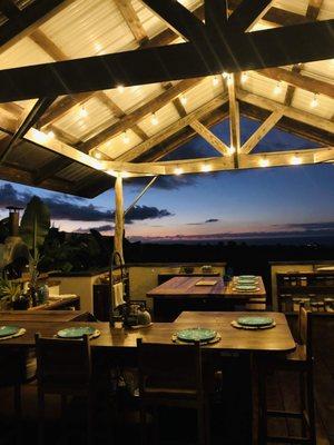 Setting up for Pizza Party