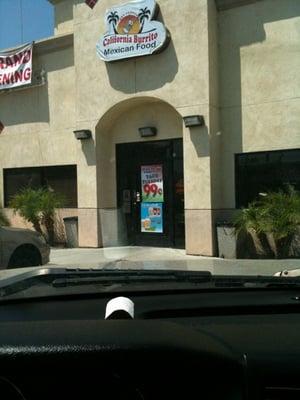 California burrito drive in