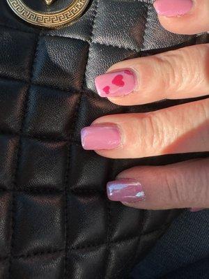 Love my Valentines's nails Chris does a great job