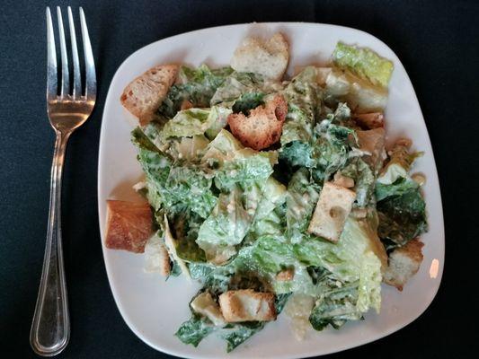 Caesar salad, half portion.