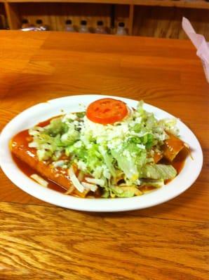 The yummy Chicken Enchiladas
