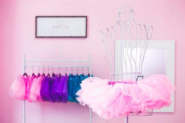 Fairy Tale Parties Dress Up Station! What girl doesn't love a tutu?