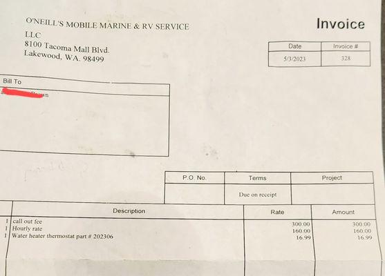 O'Neills Mobile Marine And RV Services