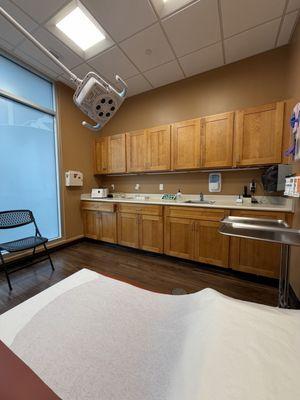 Interior of examination room