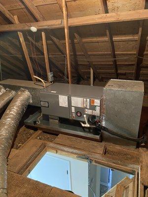 Rheem 3ton air handler we installed for small commercial business