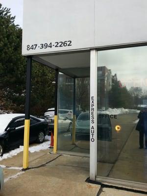 Entrance... behind the Marathon Gas station.