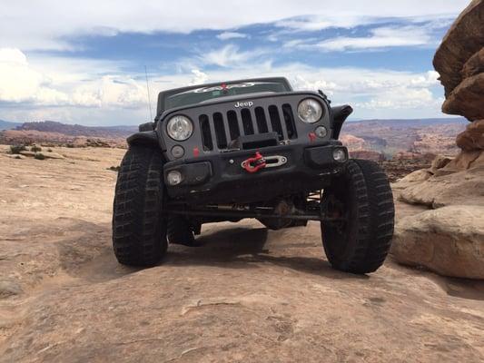 Just crossed over Golden Crack on the Golden Spike trail