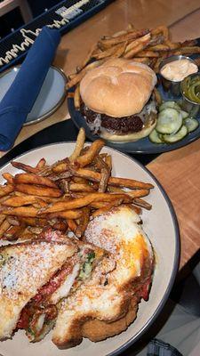 Oklahoma Burger and Chicken Parm