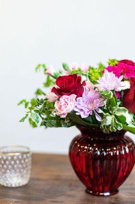 VALENTINE'S DAY! Order this arrangement online at shopflowers.thefuchsiapeony.com/valentine-s-day-flowers.html Photo: Ridgelight Studio