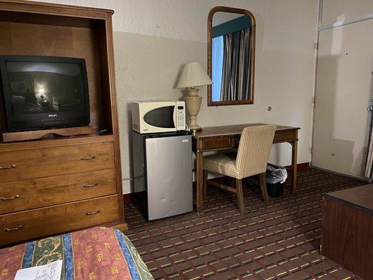 The disheveled room. Everything was out of place, like someone had JUST been here.