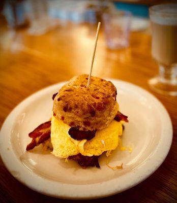 Bacon egg biscuit... super yummy