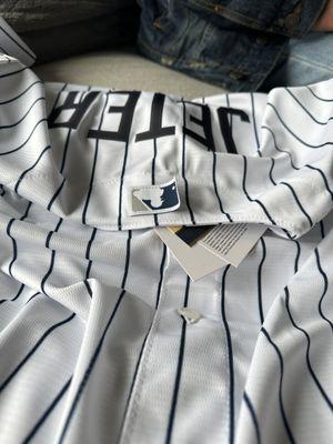 Brand Mew 150 + shirt with poorly made Iron On MLB patches. The Shirt is very also very thin, unlike an actual Jersey. very disappointed.