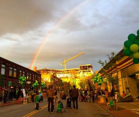 A little bit of rain leaves a beautiful Rainbow!