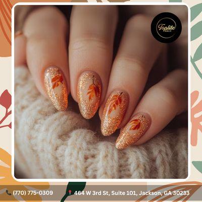 Let's match your nails to the beautiful fall season. Schedule your appointment this week!