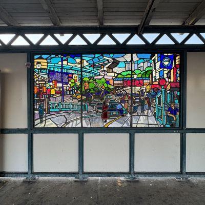 Freeman St Subway Station (2,5) - Daniel Hauben "The El" 2006, Manhattan-bound Platform