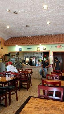 Inside of Alfaro's place.