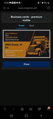 MMG Dump -N- Go