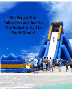 we can repair all your waterslides. We specialize in bigger slides like the Hippo and Titanic!