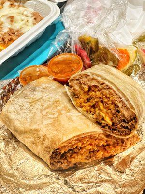 Carne Asada Burrito.