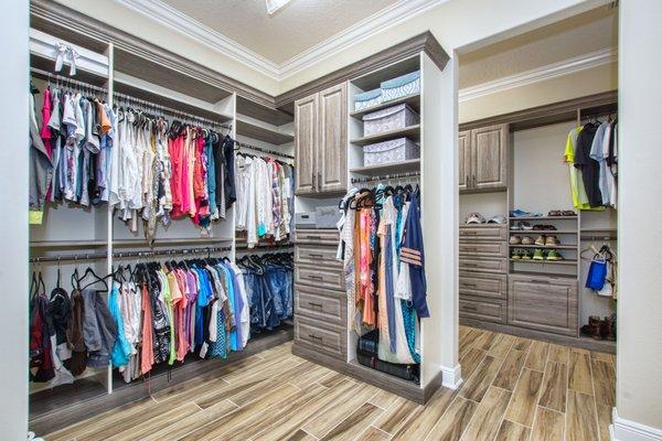 his and hers closet