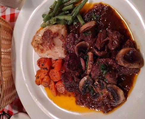 Beef bourguignon