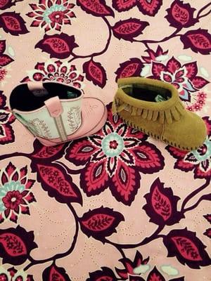 Baby shoes from the gift shop