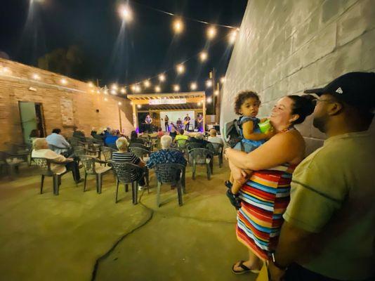 Nelson Algren stage in downtown Miller has fun events.