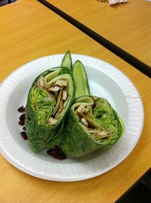 Spinach Chicken WRap
