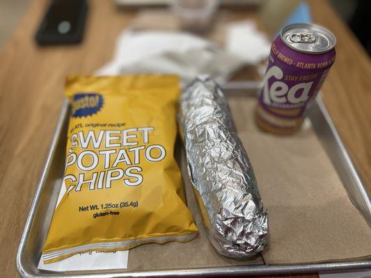Lemon pepper ranch with panko chicken on Flatbread
