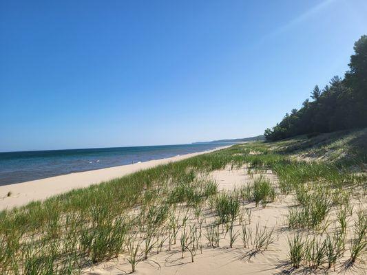You can walk for miles in either direction along the lake without seeing much but this.