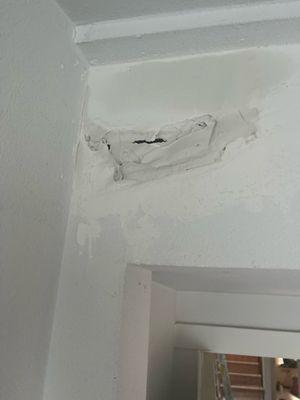 Attempted drywall repair