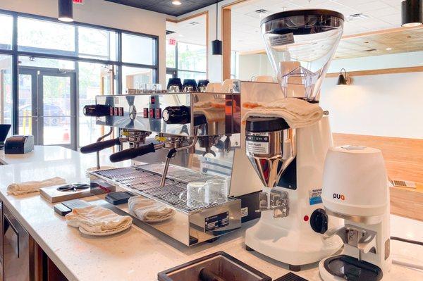 Espresso machine and grinder