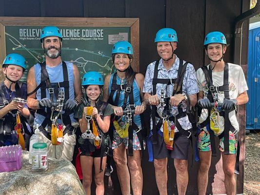 What do you do for a 79th birthday? Go ziplining with your grandchildren! Great memories-we had a blast!