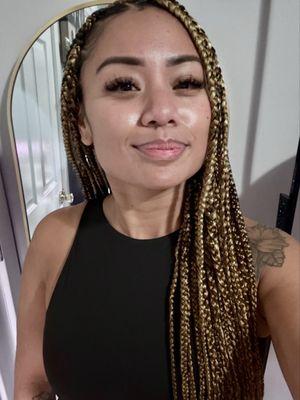 Knotless Box Braids!! Love them so much!